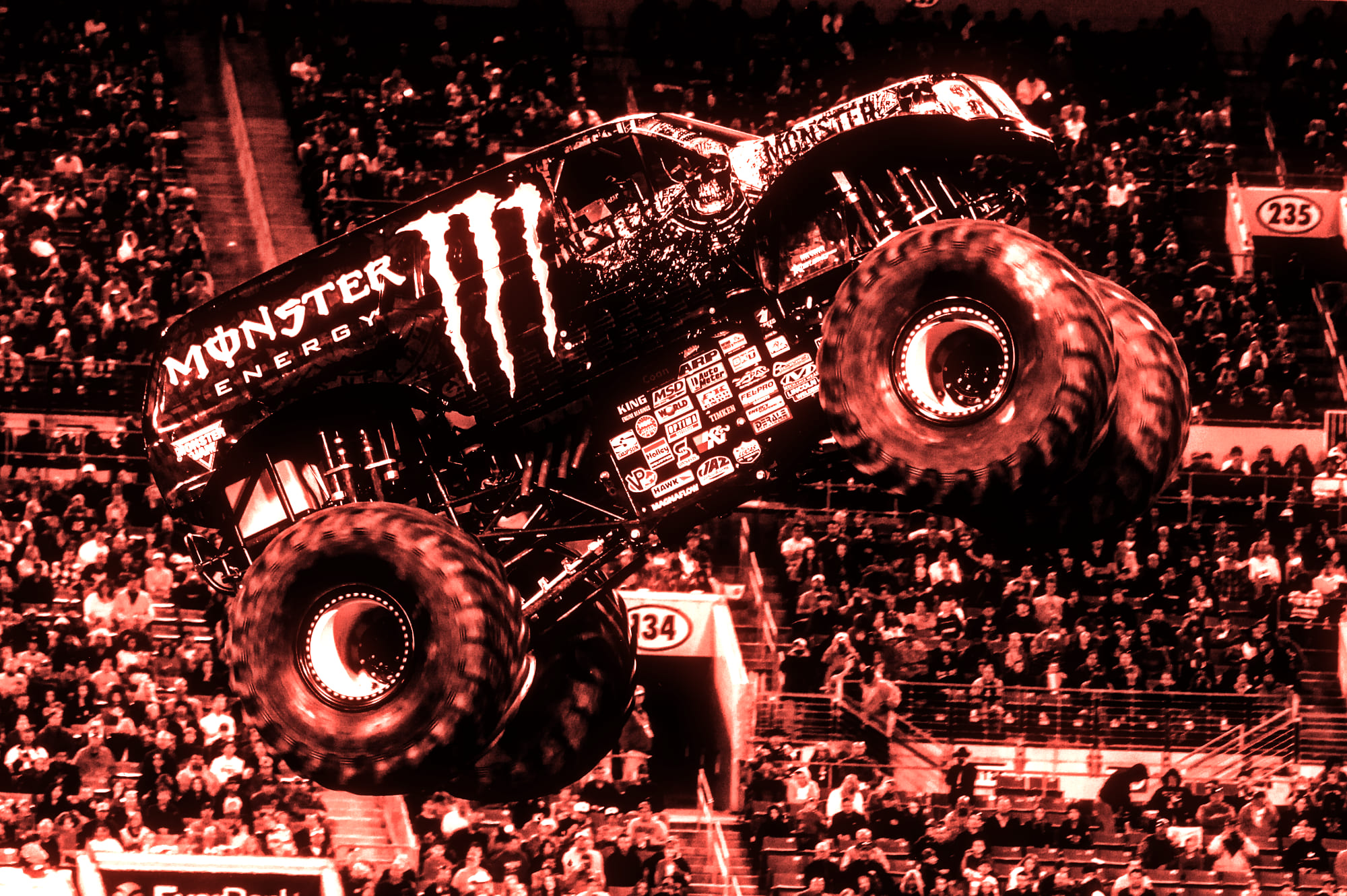 The Monster Energy monster truck, 2014. Photo: Rob Bixby, CC BY 2.0