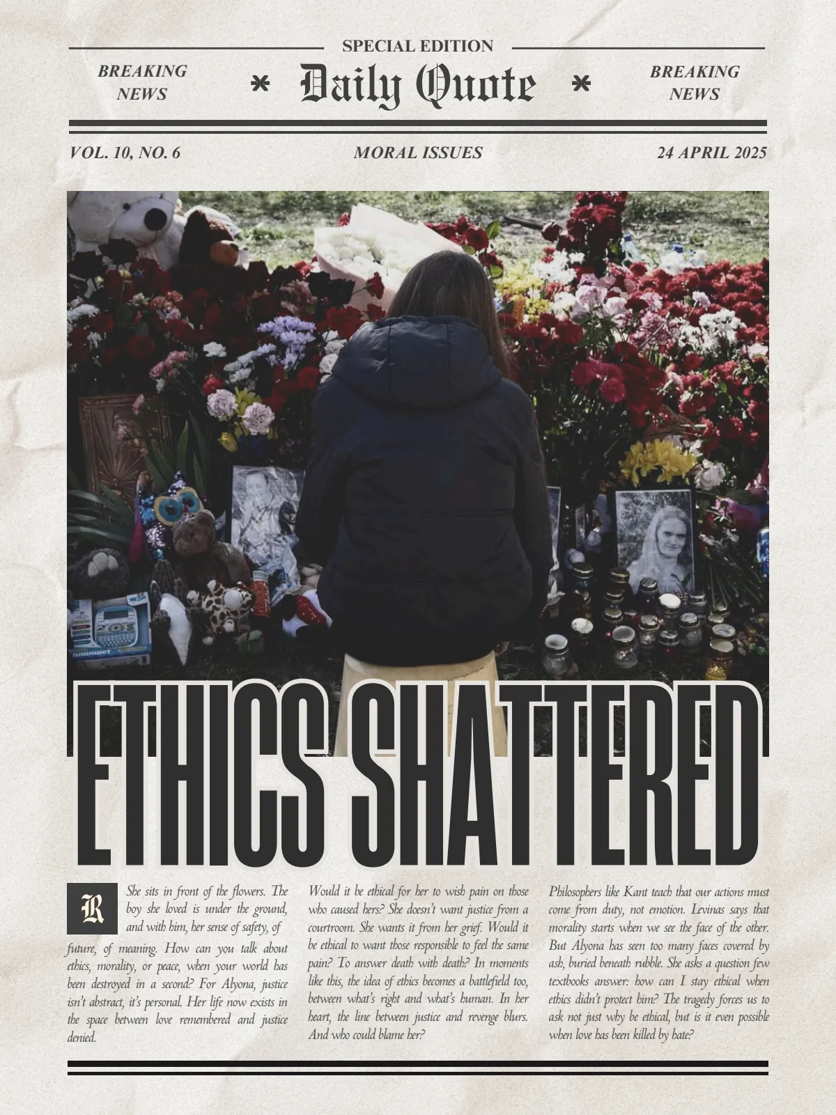 Page 6 — the ethics question I couldn't answer cleanly